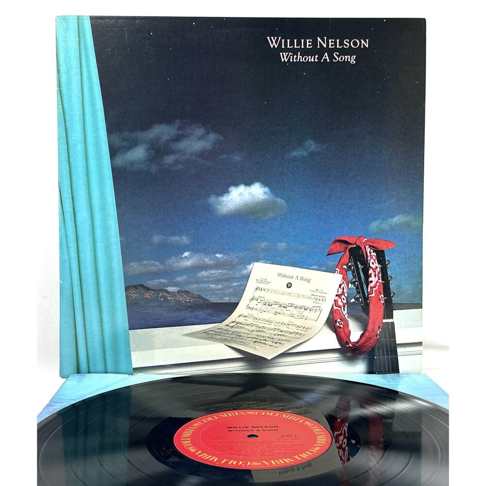 Willie Nelson Without A Song LP Vinyl 1983 Columbia FC 39110 VG+ Plays Great